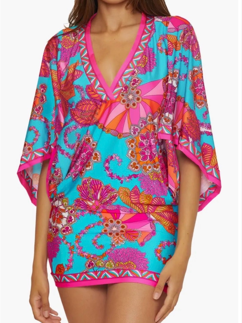 NWT Trina Turk Meilani Swim Cover Mini Dress Size Small